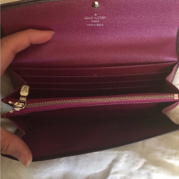 Louis Vuitton Purple Epi Sarah Wallet Vintage - Picture 5 of 13